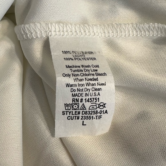 Altar’d State White Black Polka Dot Mini Dress size Large NWT Long Sleeves - Picture 11 of 12